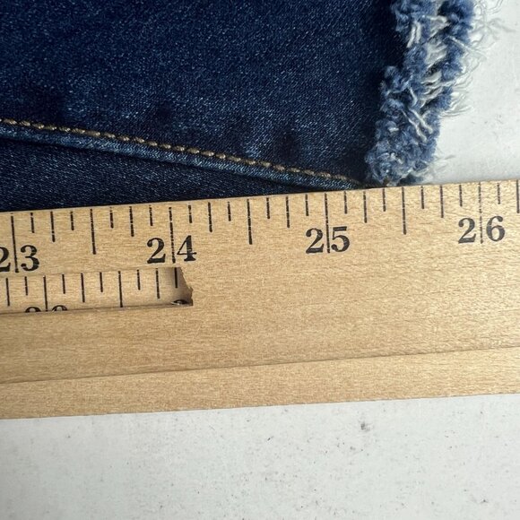 Judy Blue Jean Women 28x25* Crop Flare Skinny Mid Rise Blue Stretch Denim Tag 28 - Picture 12 of 16